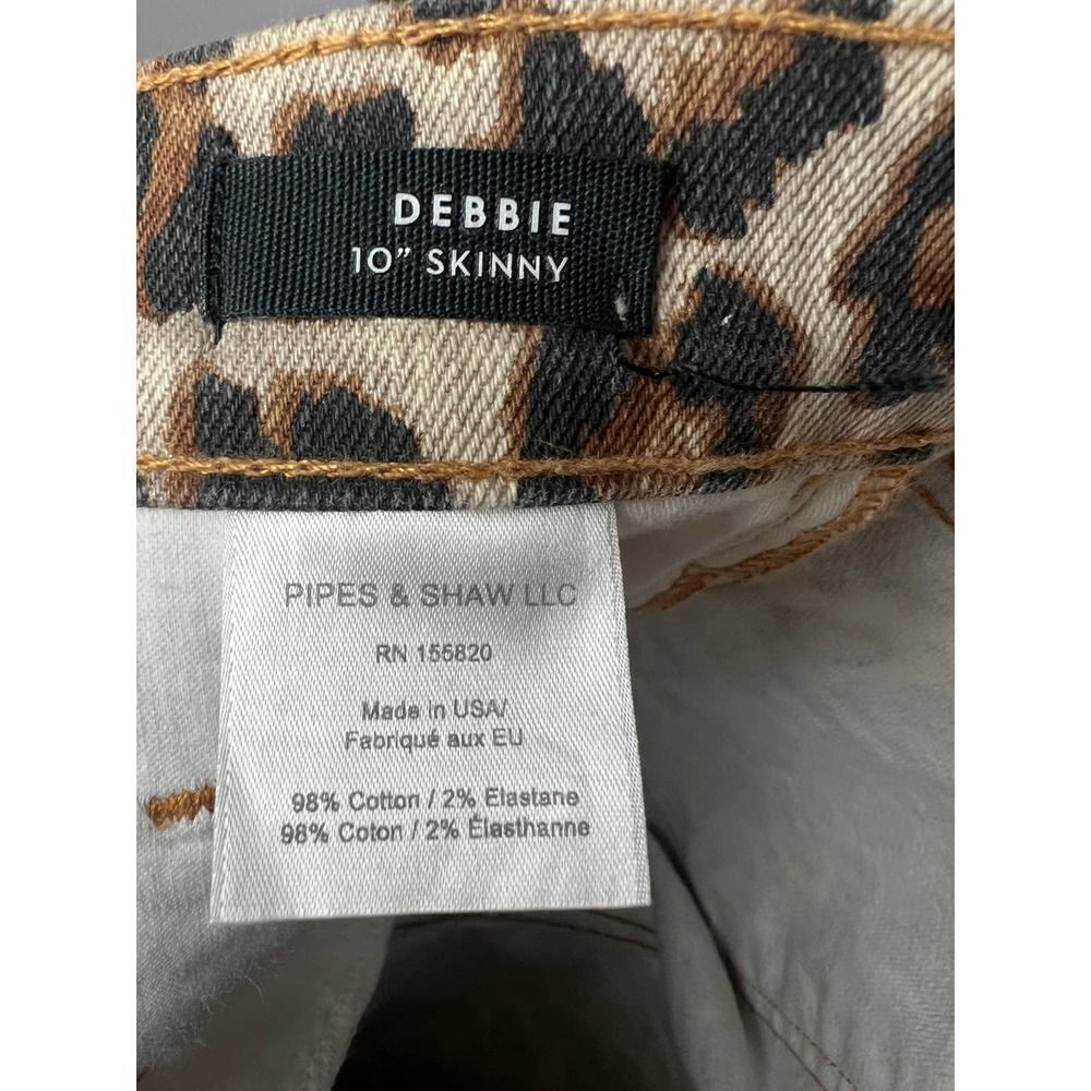 Veronica Beard Debbie Leopard Jeans Sz. 24 - Picture 6 of 7